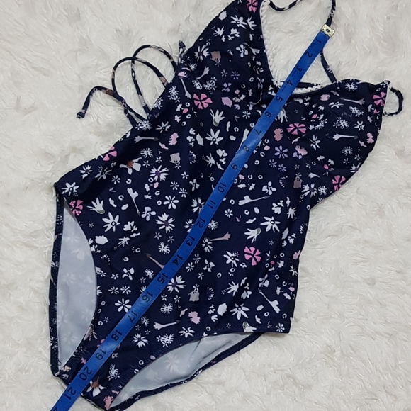 🌴 ONE PIECE SWIMSUIT BODYSUIT FLORAL CROCHETTE - Picture 7 of 8
